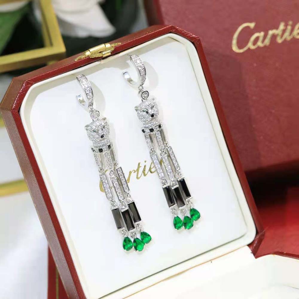 Cartier Women Panthère De Cartier Earrings in 18K White Gold (3)