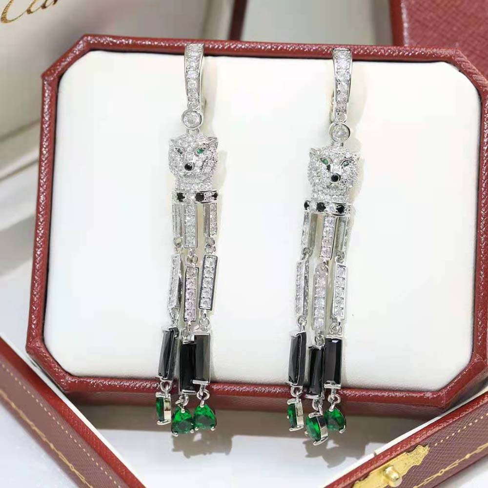 Cartier Women Panthère De Cartier Earrings in 18K White Gold (8)