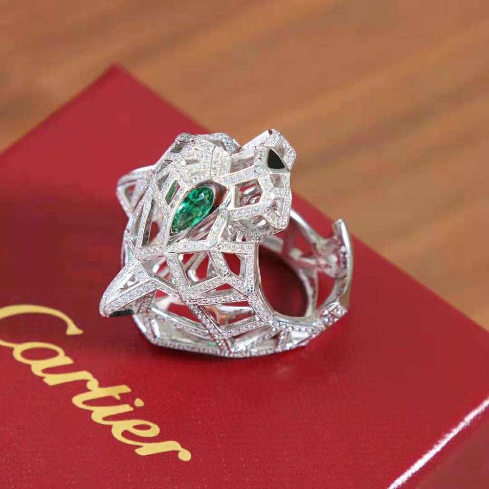 Cartier Women Panthère De Cartier Ring in 18K White Gold (5)