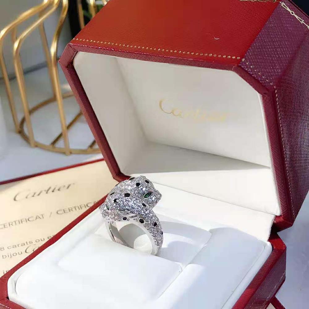 Cartier Women Panthère De Cartier Ring with 18K White Gold (2)