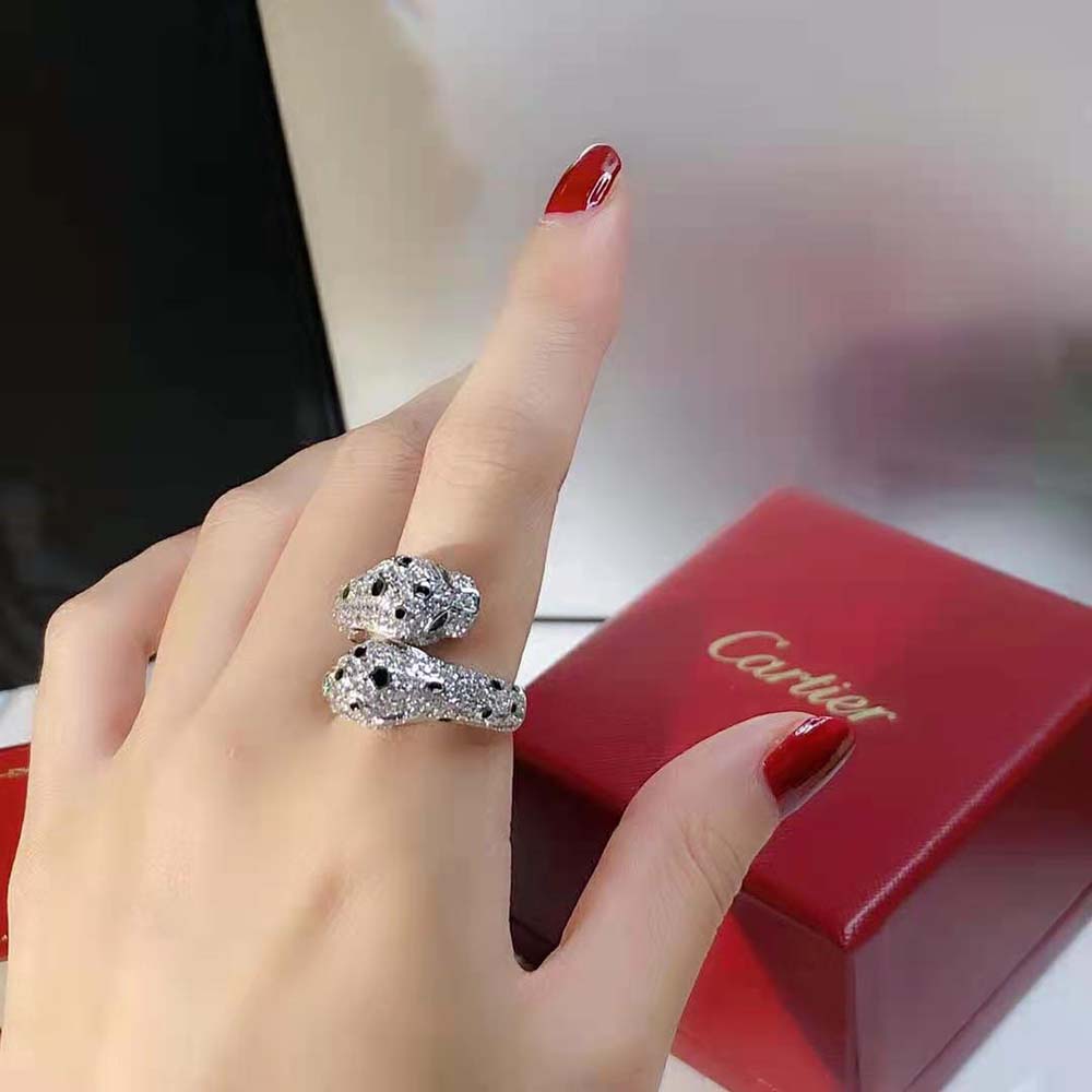 Cartier Women Panthère De Cartier Ring with 18K White Gold (7)