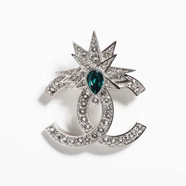 Chanel Women Brooch in Metal & Strass (1)