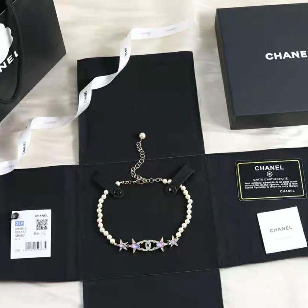 Chanel Women Choker in Metal Glass Pearls & Strass (3)