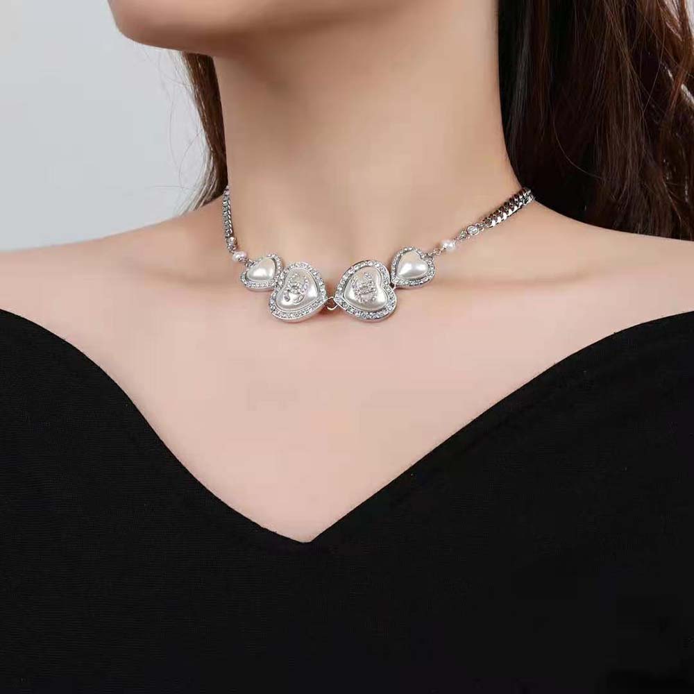 Chanel Women Choker in Metal Glass Pearls and Strass (3)