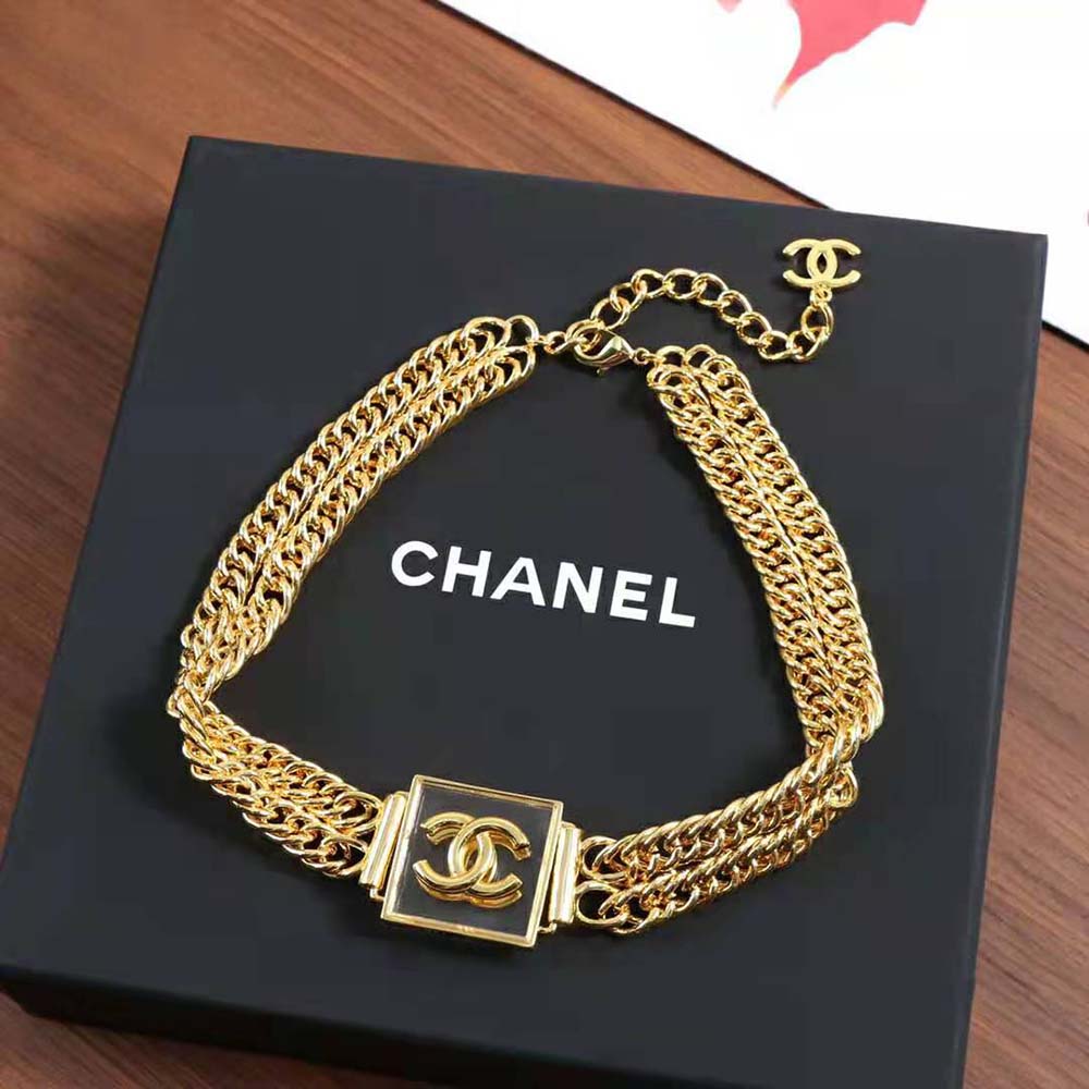 Chanel Women Choker in Metal & Resin (5)