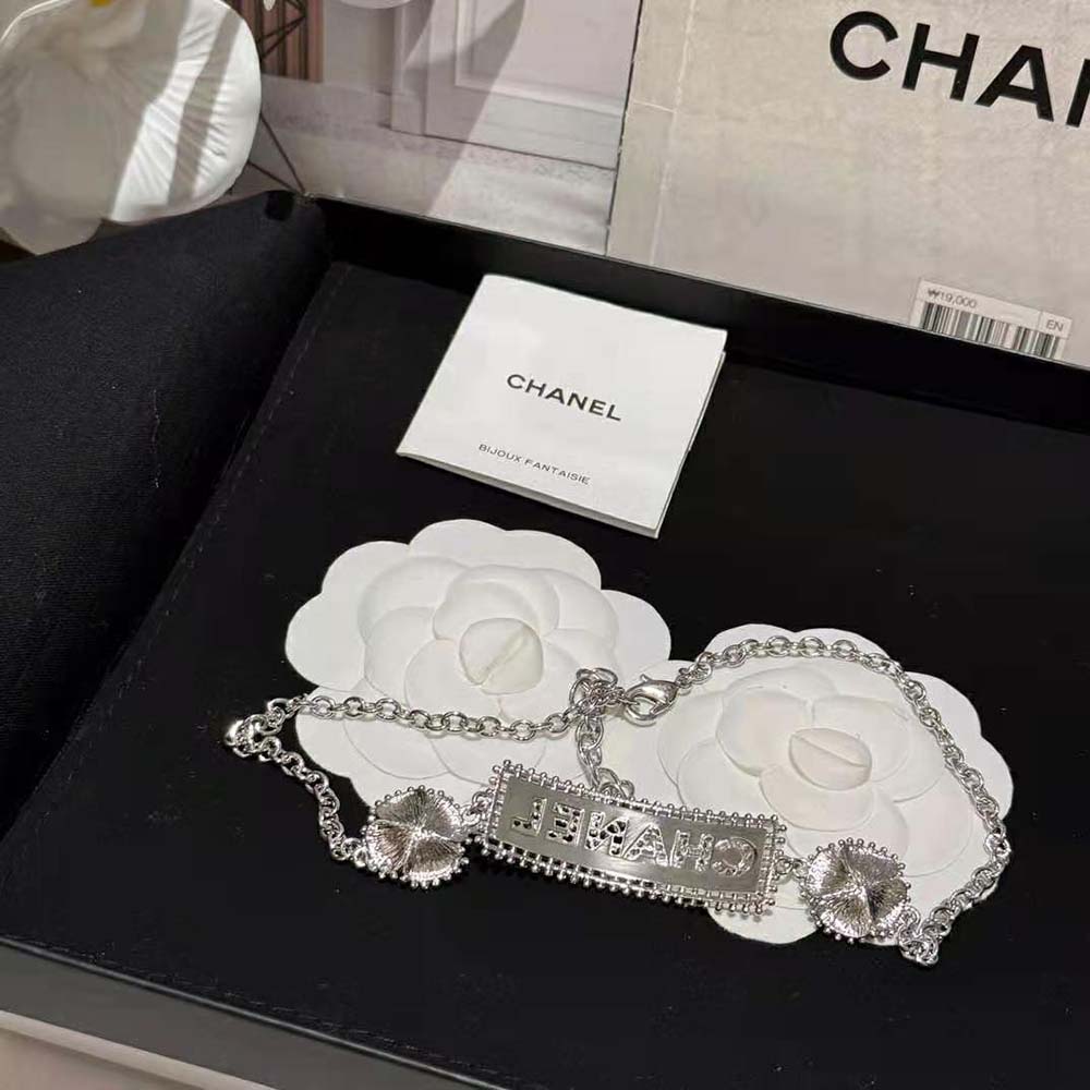 Chanel Women Choker in Metal and Glass Pearls-Black (7)