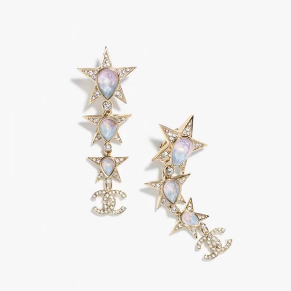 Chanel Women Pendant Earrings in Metal & Strass (1)