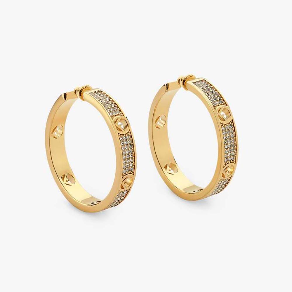 Fendi Women F Is Fendi Earrings Gold-coloured (1)