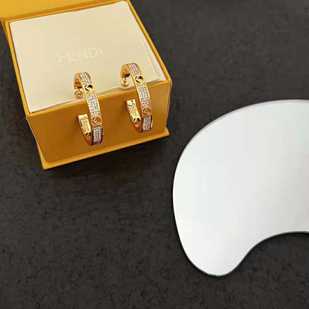 Fendi Women F Is Fendi Earrings Gold-coloured (3)