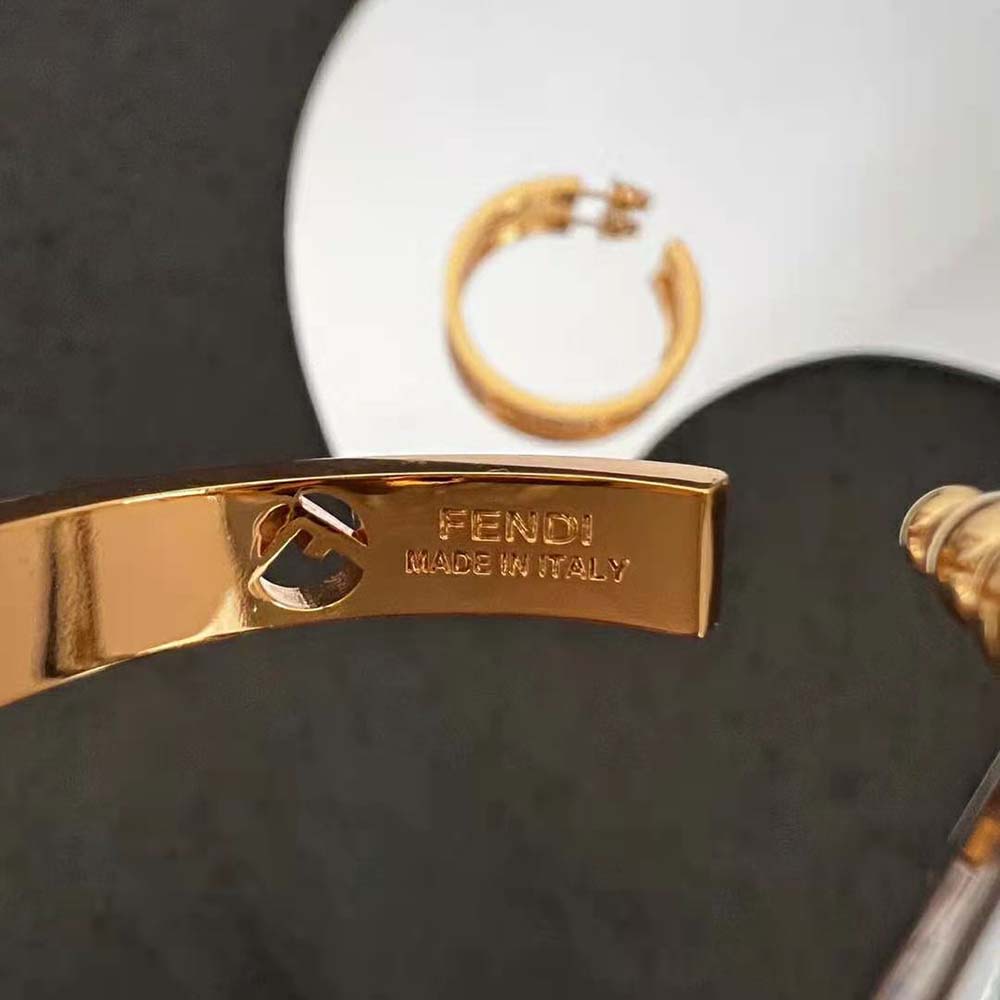 Fendi Women F Is Fendi Earrings Gold-coloured (4)