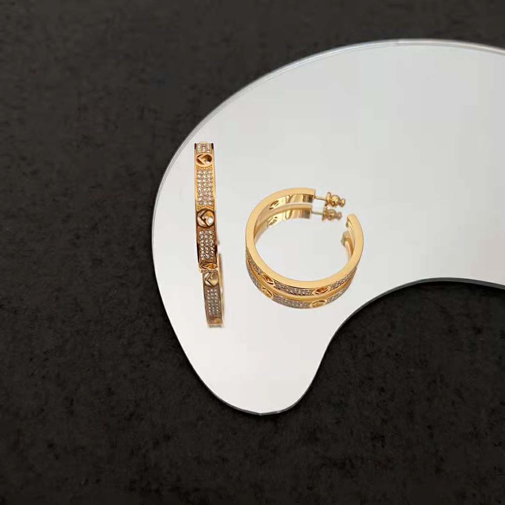Fendi Women F Is Fendi Earrings Gold-coloured (5)