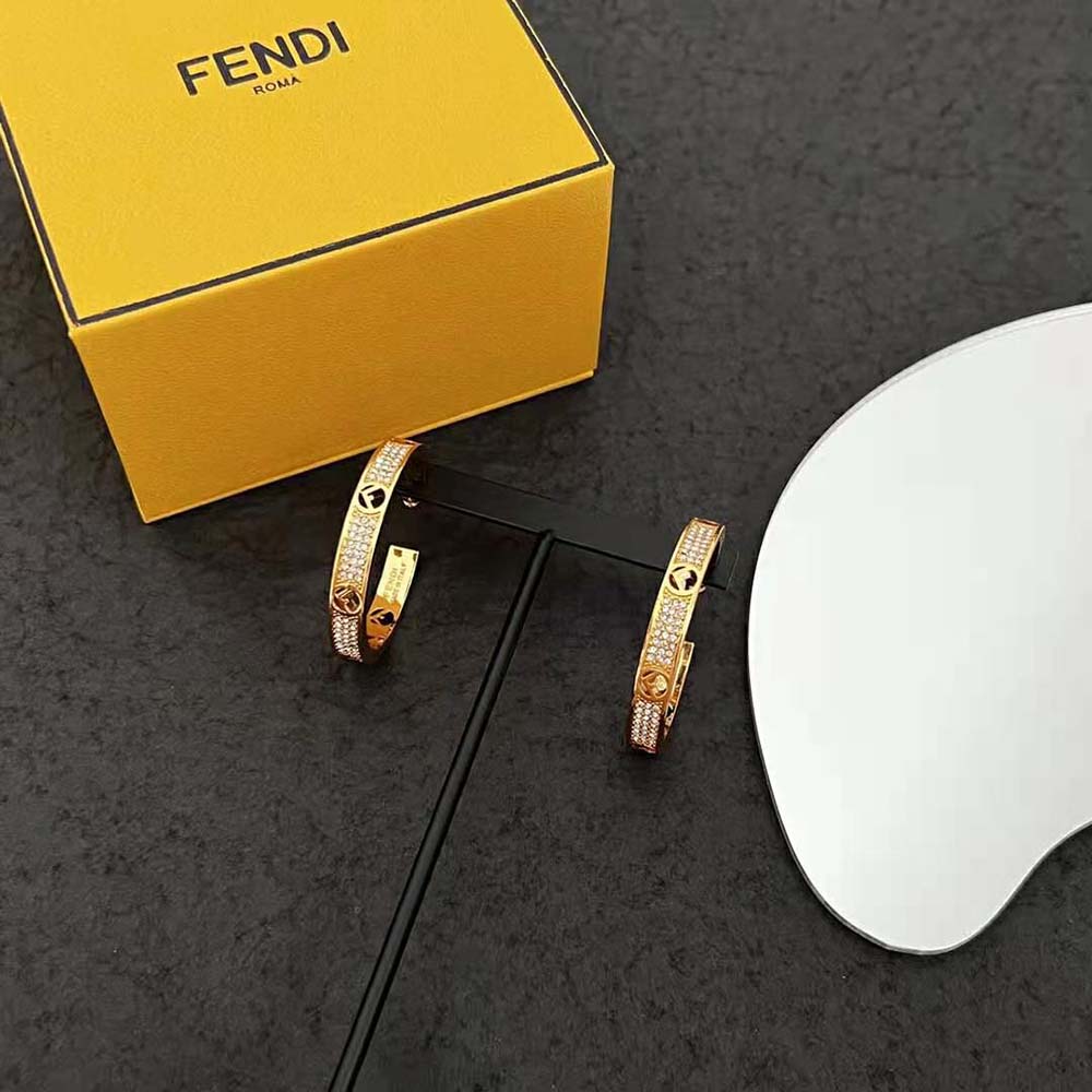 Fendi Women F Is Fendi Earrings Gold-coloured (6)