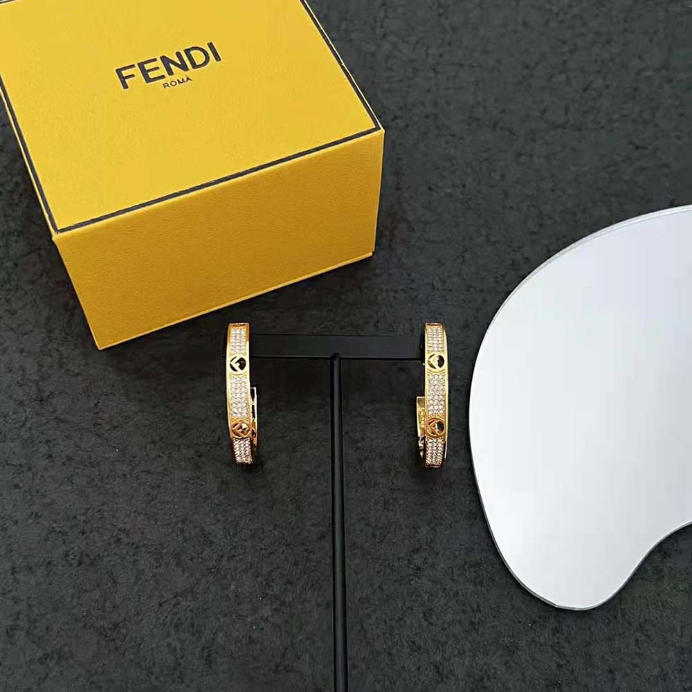 Fendi Women F Is Fendi Earrings Gold-coloured (7)