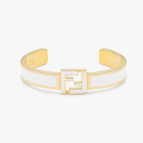 Fendi Women Forever Fendi Bracelet Gold-colored-White (1)