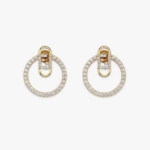 Fendi Women Hoop Earrings with Fendi O’Lock Motif
