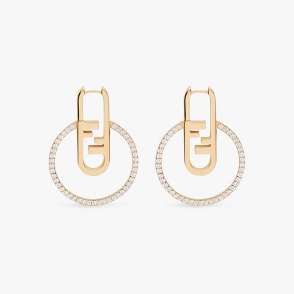 Fendi Women O’Lock Earrings Gold-coloured (1)
