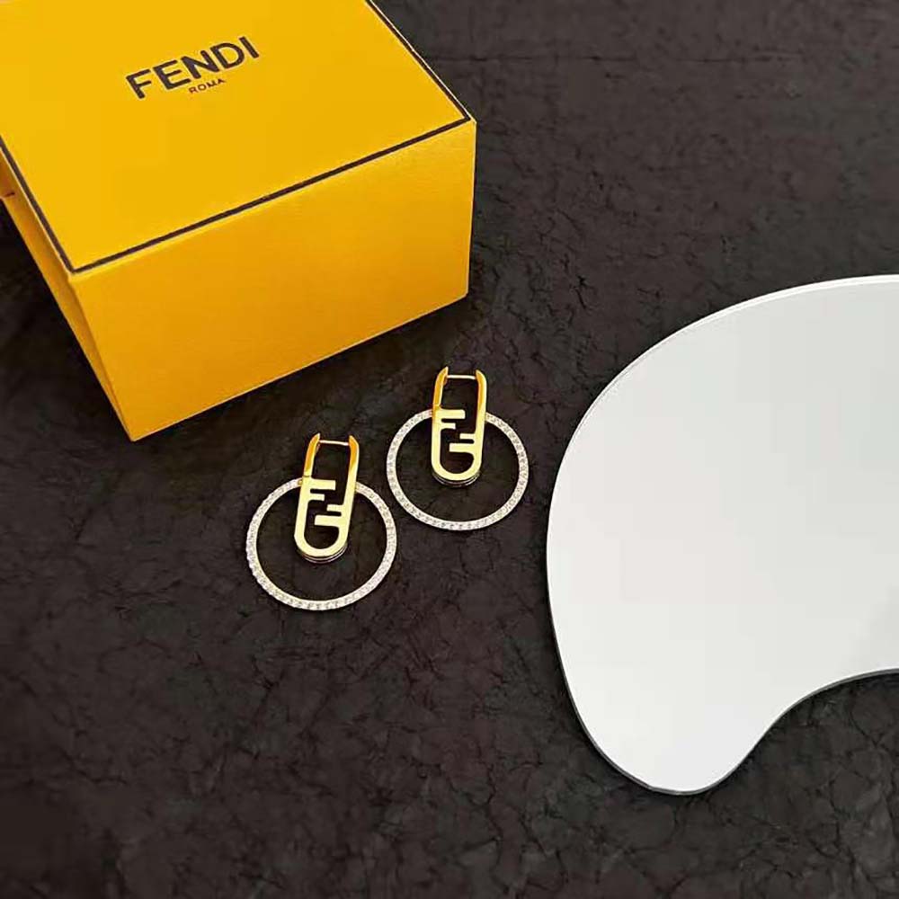 Fendi Women O’Lock Earrings Gold-coloured (2)