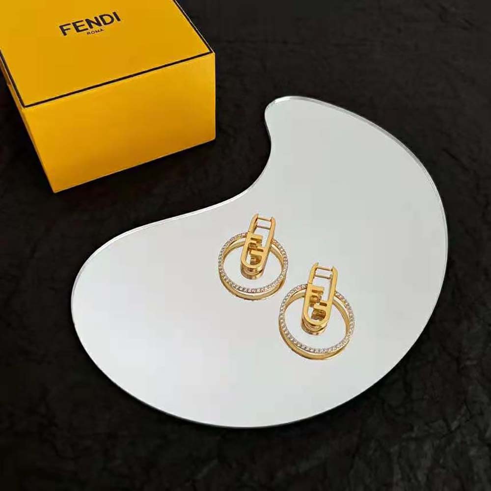 Fendi Women O’Lock Earrings Gold-coloured (3)