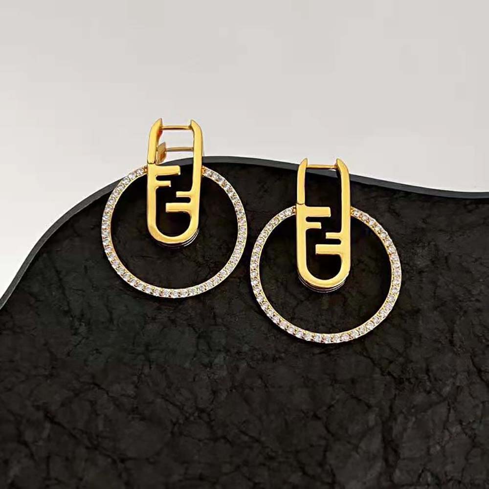 Fendi Women O’Lock Earrings Gold-coloured (4)