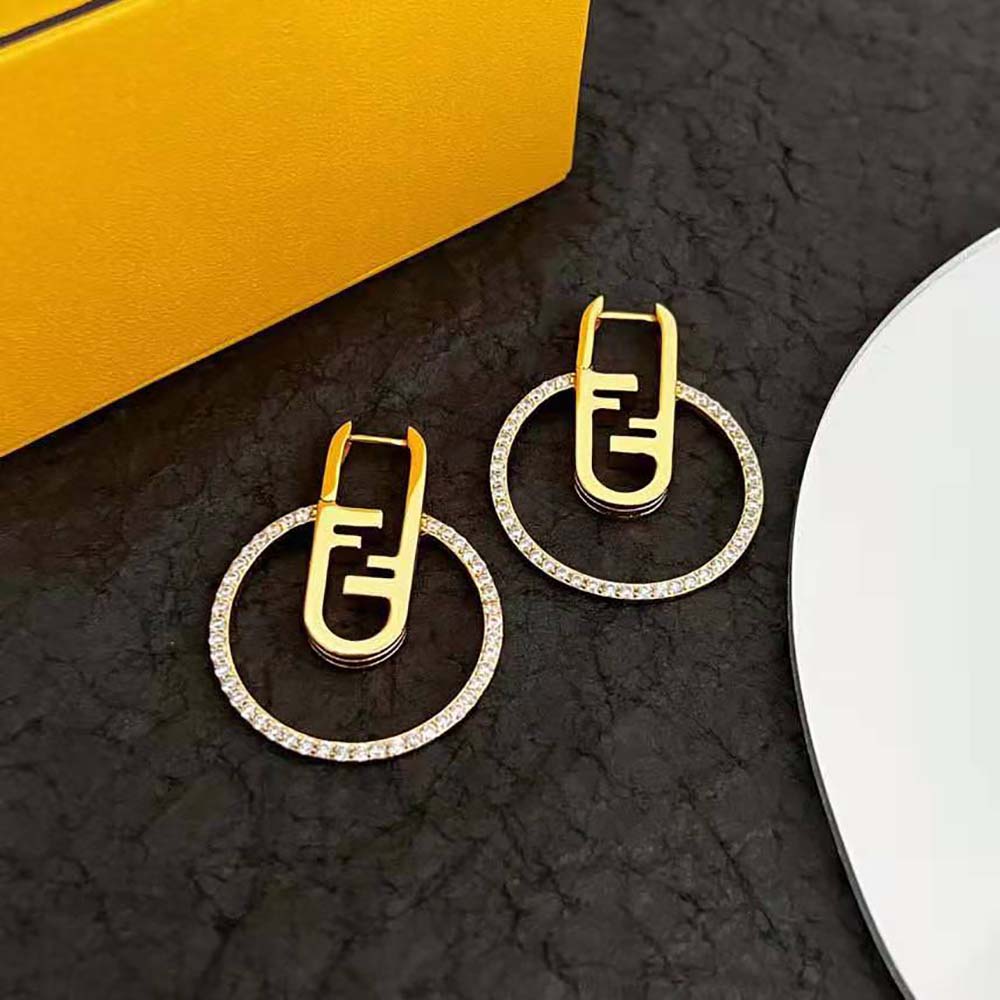 Fendi Women O’Lock Earrings Gold-coloured (7)