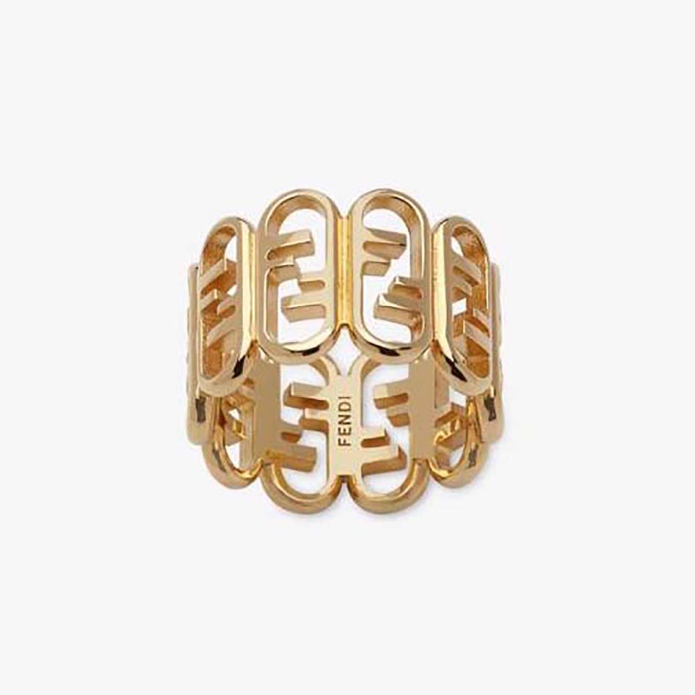 Fendi Women O’Lock Ring Gold-coloured (1)