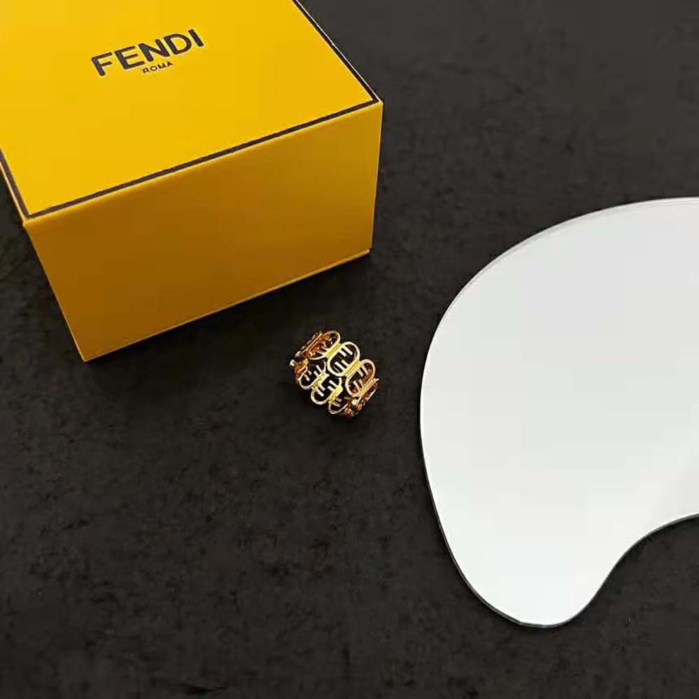 Fendi Women O’Lock Ring Gold-coloured (2)