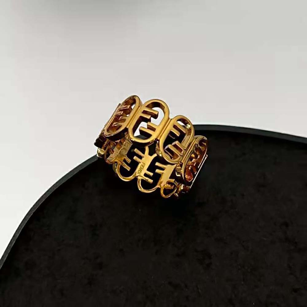 Fendi Women O’Lock Ring Gold-coloured (6)