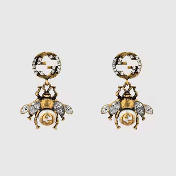 Gucci Women Bee Earrings with Interlocking G (1)