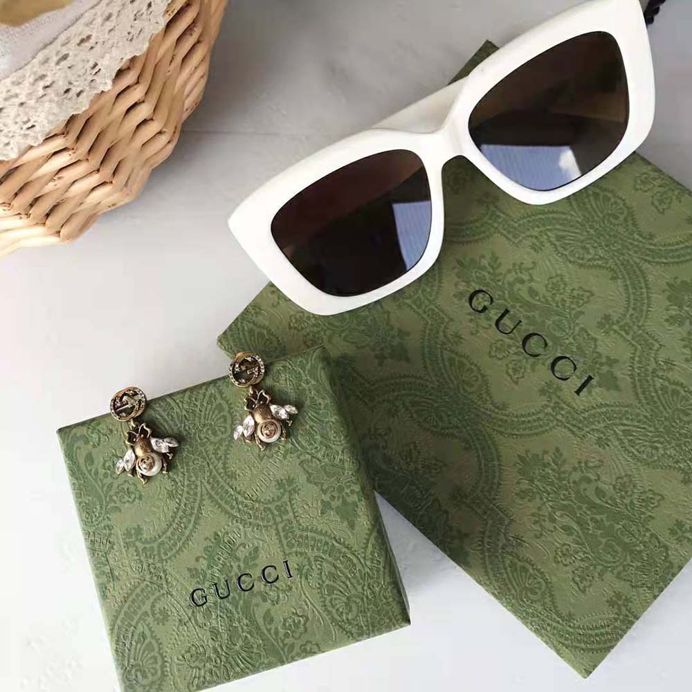 Gucci Women Bee Earrings with Interlocking G (2)