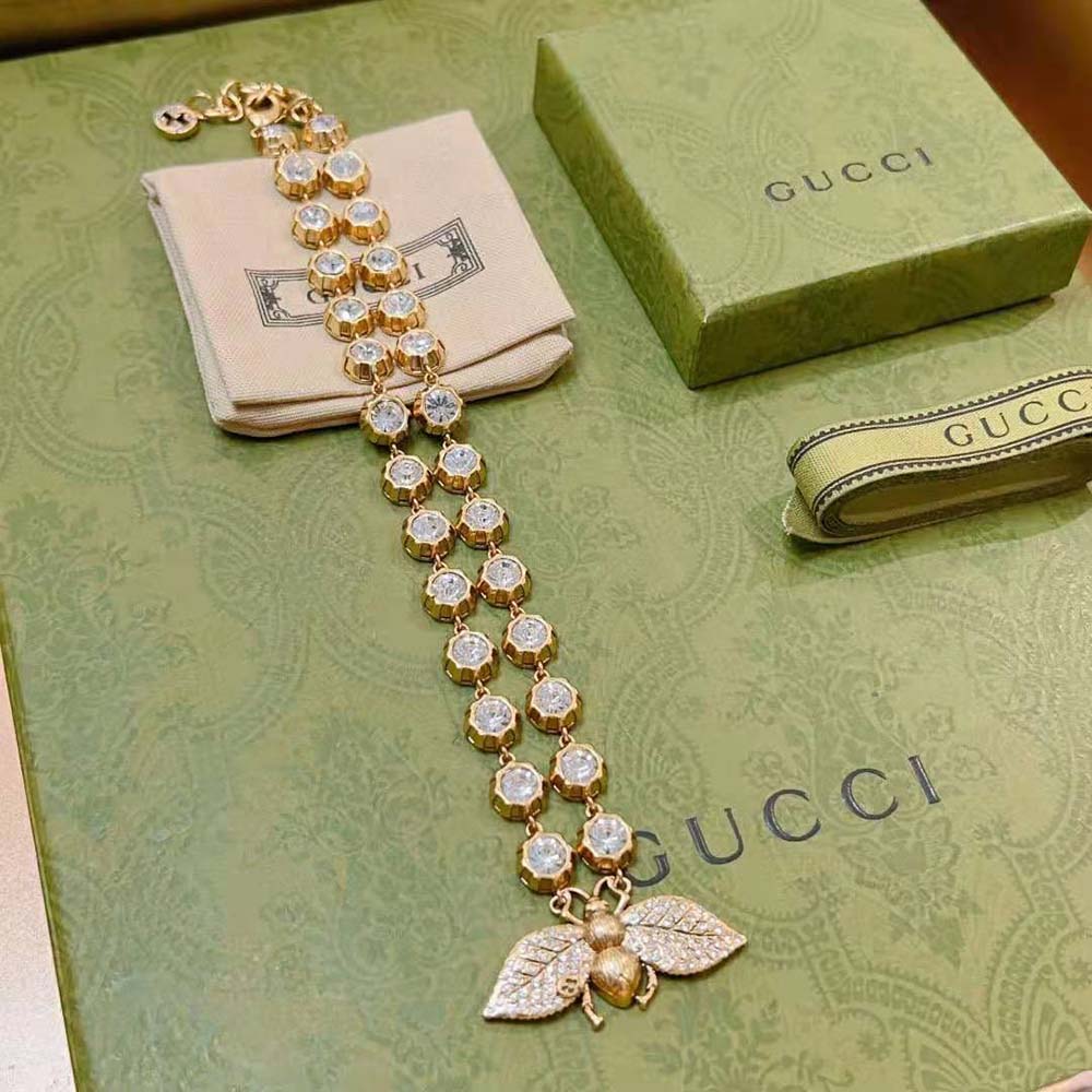Gucci Women Bee Necklace with Crystals (7)