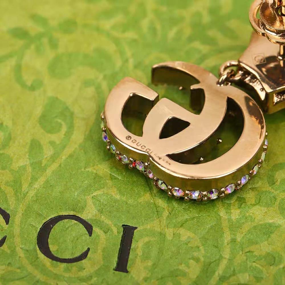 Gucci Women Crystal Double G Earrings (6)