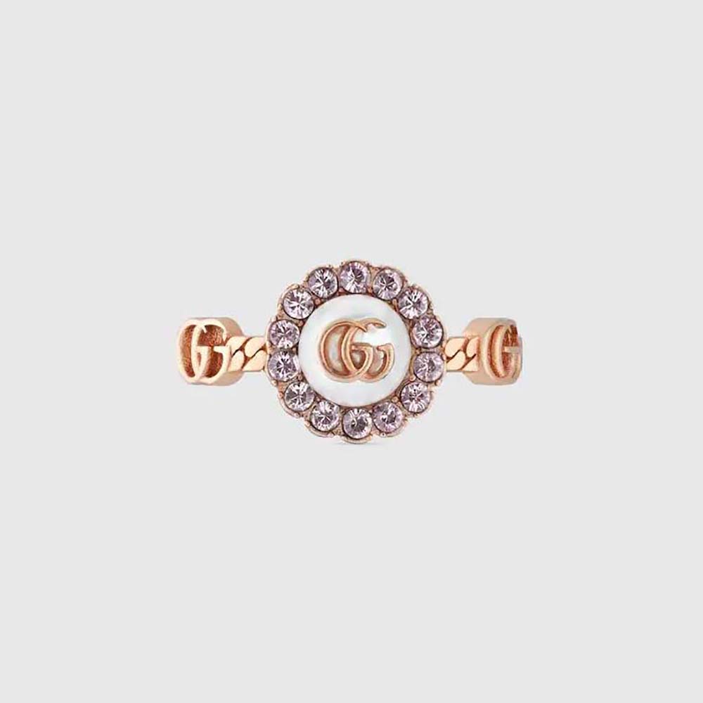Gucci Women Double G Flower Ring