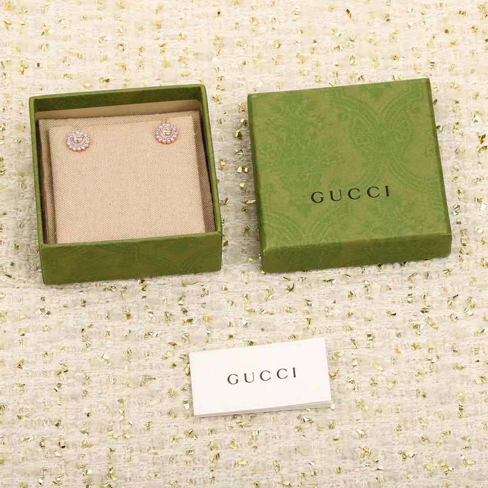 Gucci Women Double G Flower Stud Earrings (2)