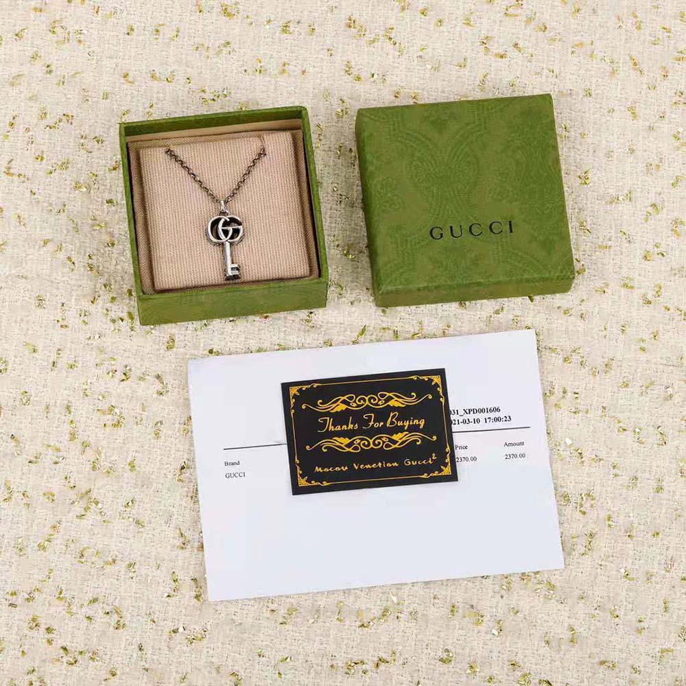 Gucci Women Double G Key Necklace (2)