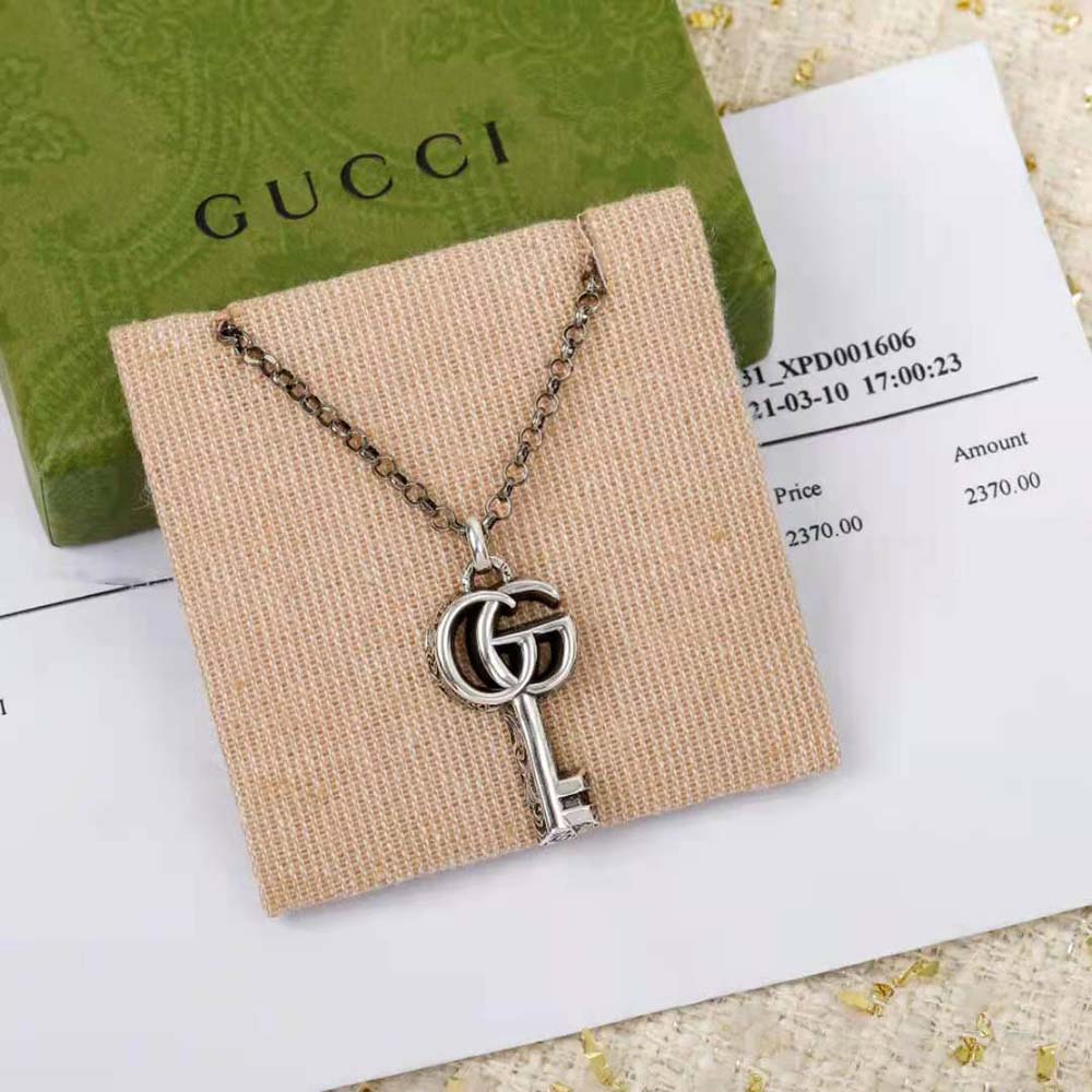 Gucci Women Double G Key Necklace (3)