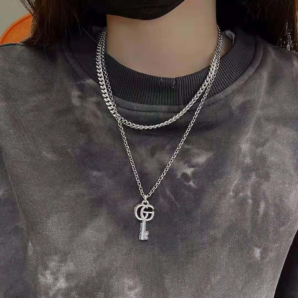 Gucci Women Double G Key Necklace (4)