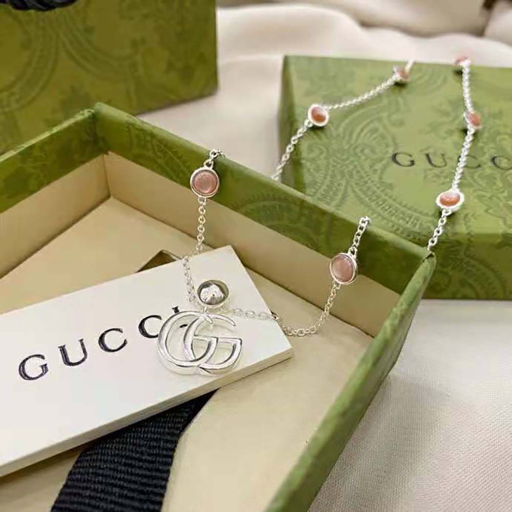 Gucci Women Double G Mother of Pearl Necklace (10)