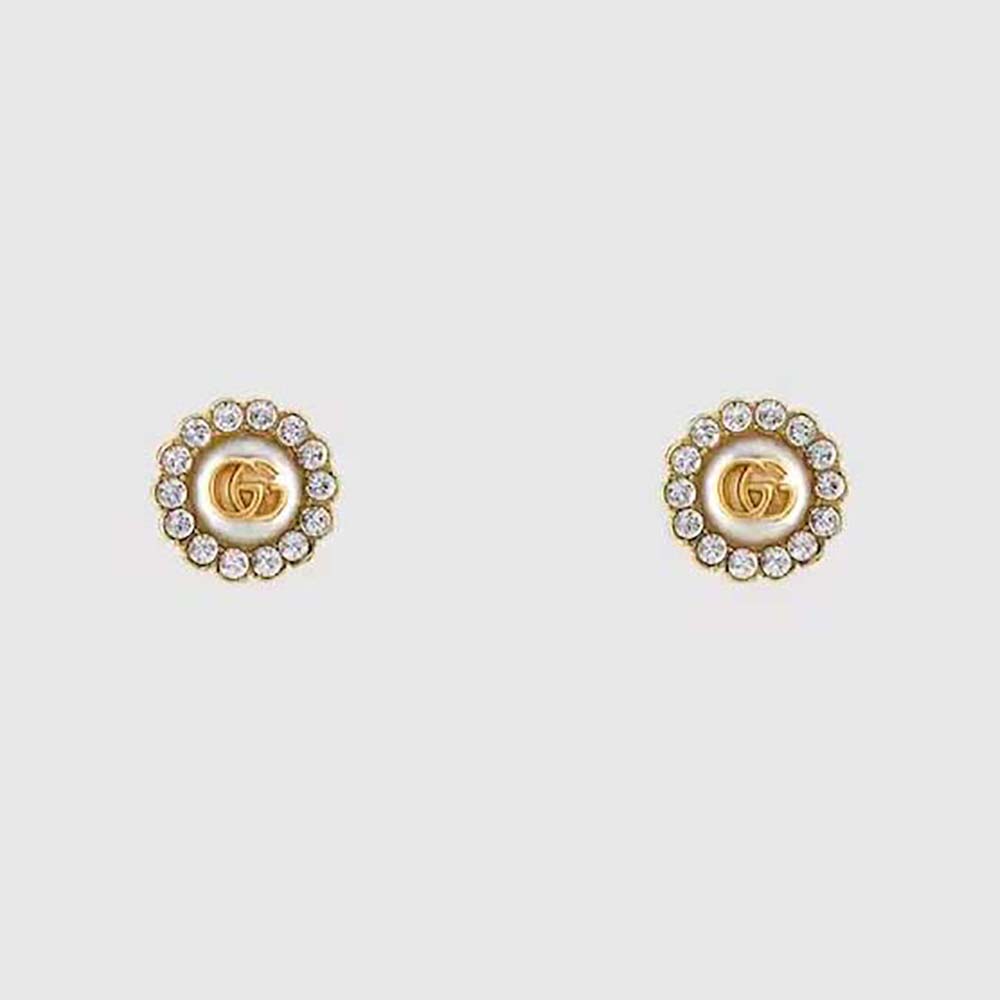 Gucci Women GG Marmont Flower Stud Earrings