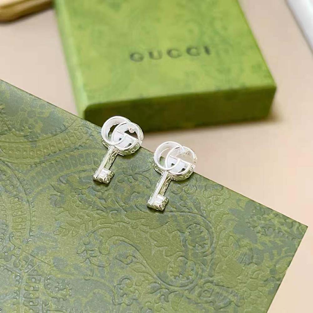 Gucci Women GG Marmont Key Earrings (4)