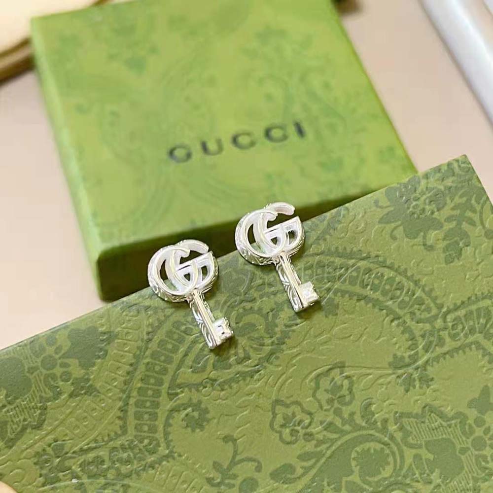 Gucci Women GG Marmont Key Earrings (7)