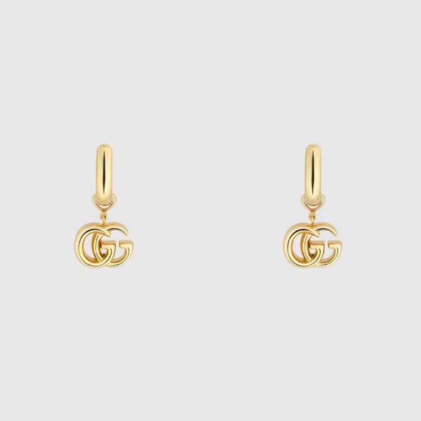 Gucci Women GG Running Yellow Gold Earrings (1)
