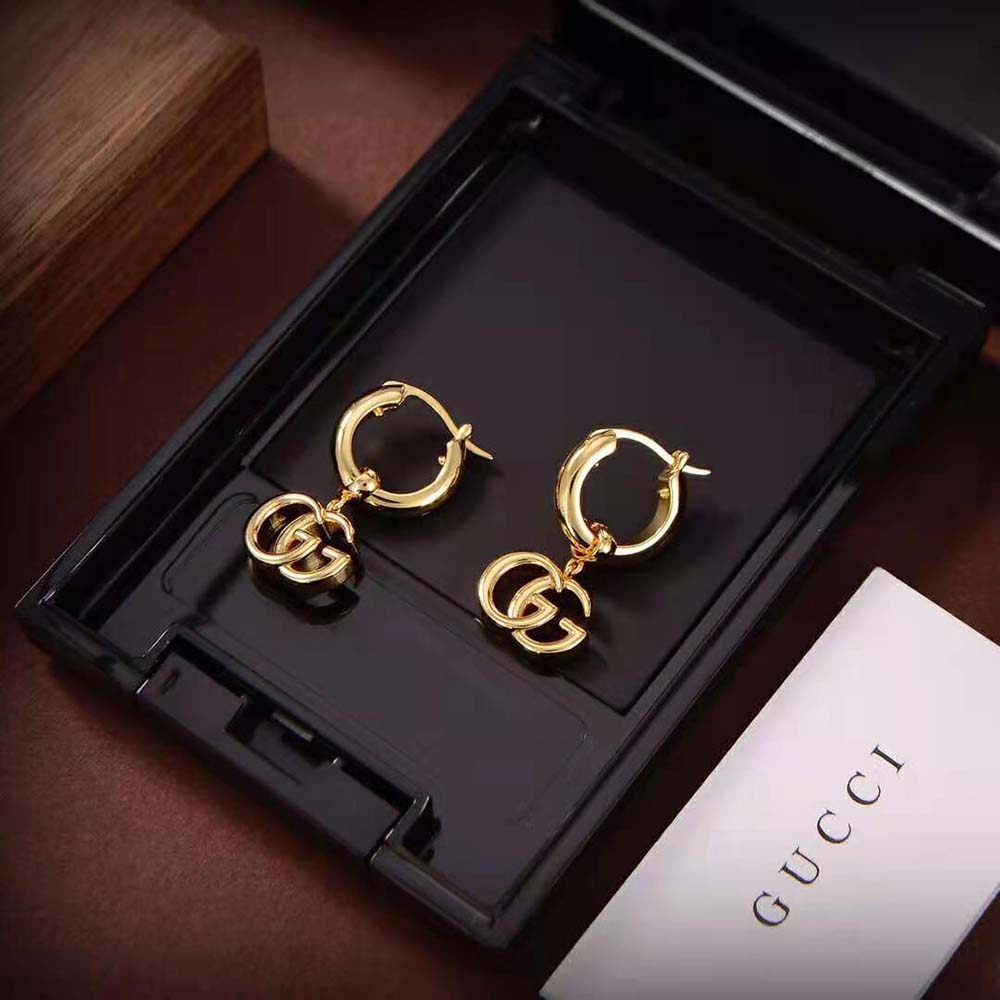 Gucci Women GG Running Yellow Gold Earrings (5)