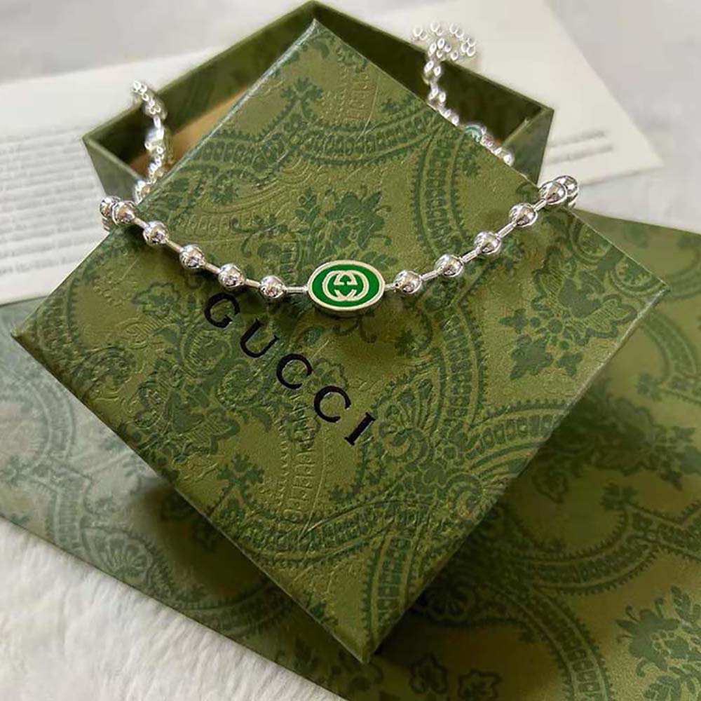 Gucci Women Interlocking G Boule Chain Necklace (5)