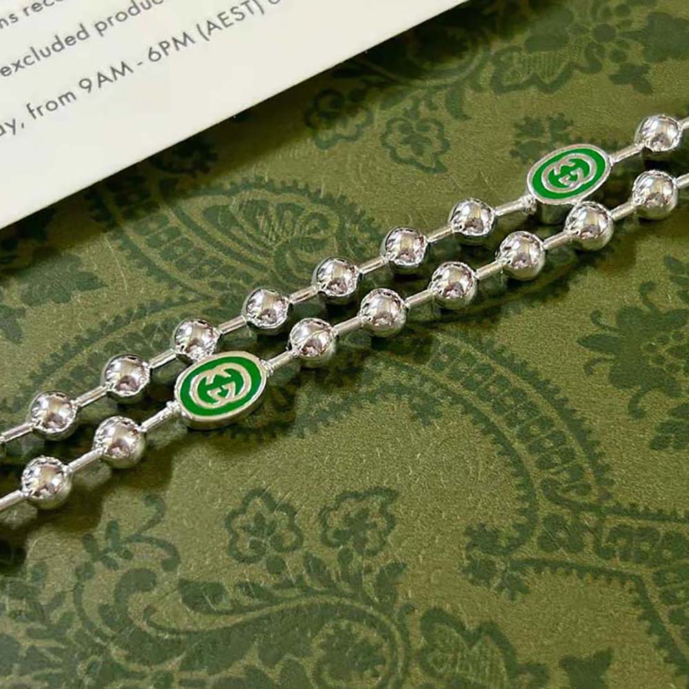 Gucci Women Interlocking G Boule Chain Necklace (8)