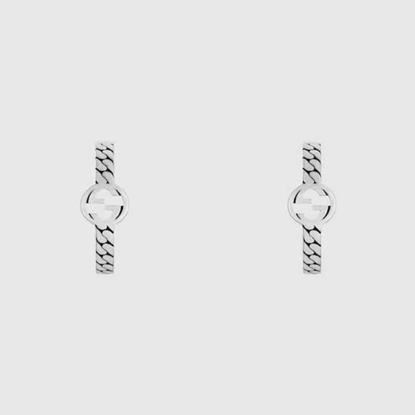 Gucci Women Interlocking G Hoop Earrings (1)