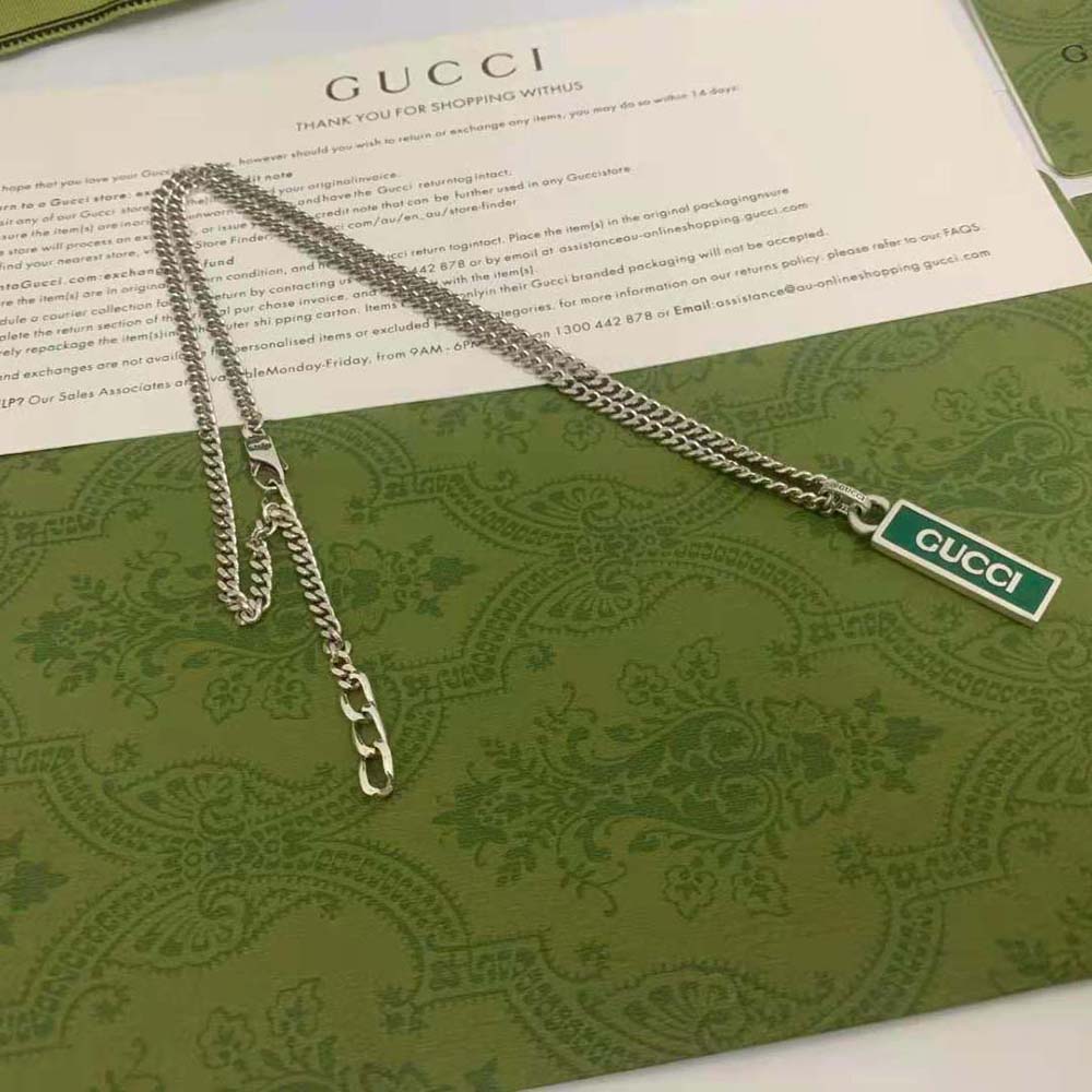 Gucci Women Necklace with Enamel Pendant (2)