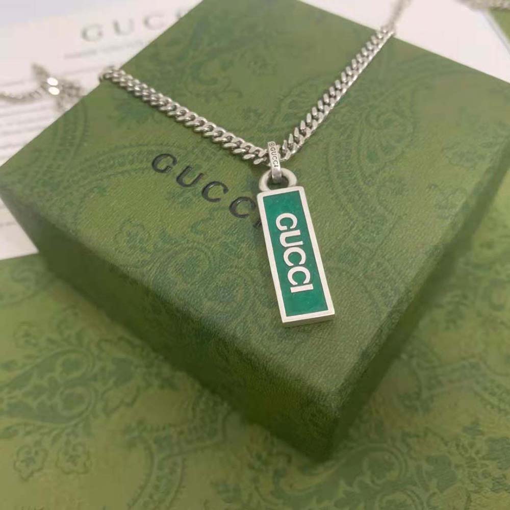 Gucci Women Necklace with Enamel Pendant (9)