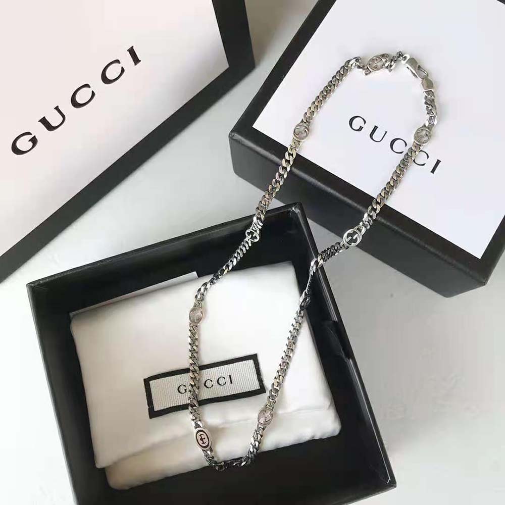 Gucci Women Thin Interlocking G Necklace (5)