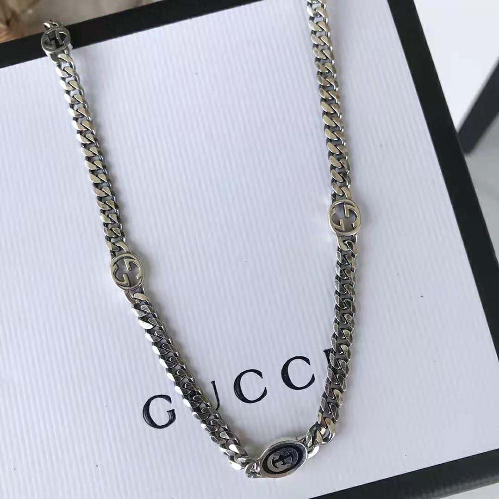 Gucci Women Thin Interlocking G Necklace (7)