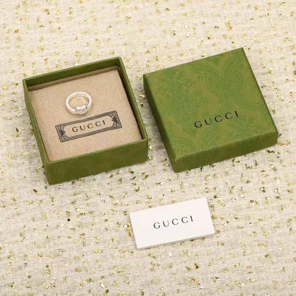 Gucci Women Trademark Ring with Heart Pendant (2)